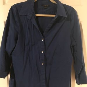 Blue Banana Republic Stretch Button Down